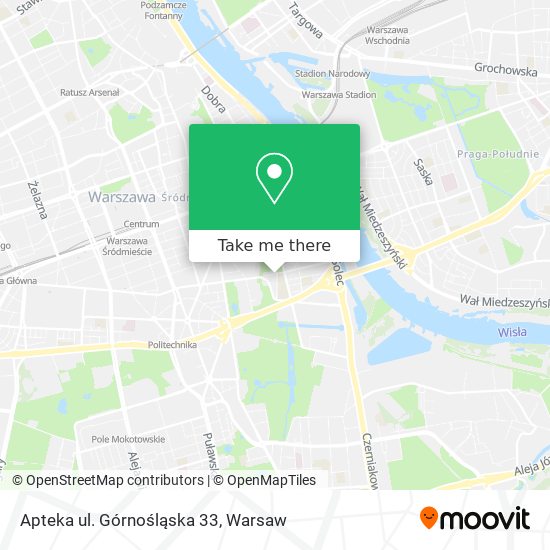 Apteka ul. Górnośląska 33 map