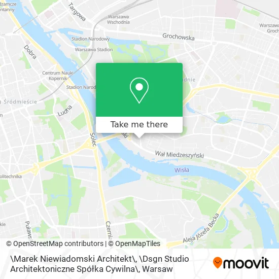 Карта \Marek Niewiadomski Architekt\, \Dsgn Studio Architektoniczne Spółka Cywilna\