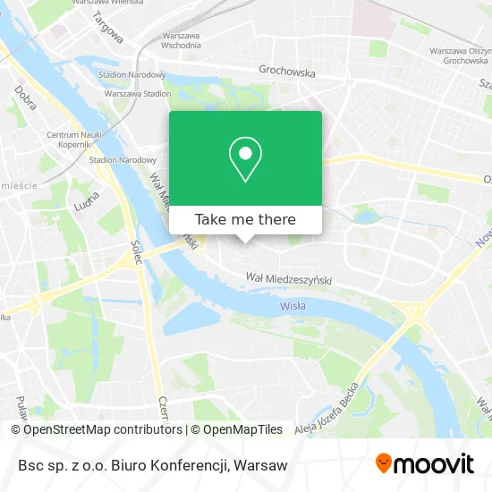 Карта Bsc sp. z o.o. Biuro Konferencji