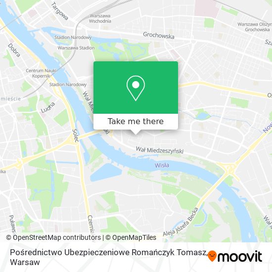 Pośrednictwo Ubezpieczeniowe Romańczyk Tomasz map