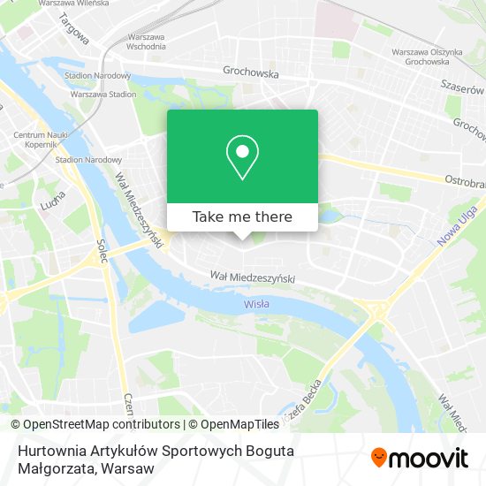 Hurtownia Artykułów Sportowych Boguta Małgorzata map