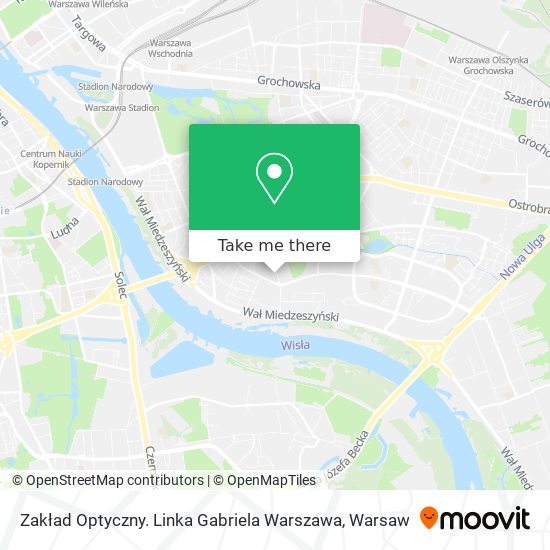 Zakład Optyczny. Linka Gabriela Warszawa map