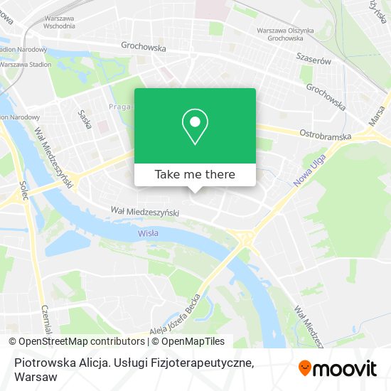 Piotrowska Alicja. Usługi Fizjoterapeutyczne map