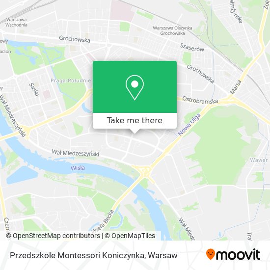 Карта Przedszkole Montessori Koniczynka