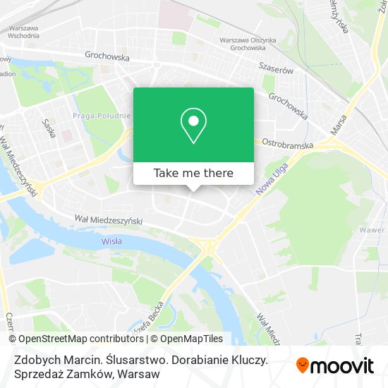 Zdobych Marcin. Ślusarstwo. Dorabianie Kluczy. Sprzedaż Zamków map