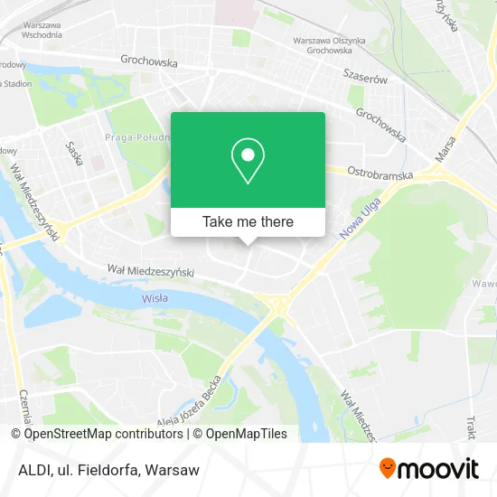 ALDI, ul. Fieldorfa map