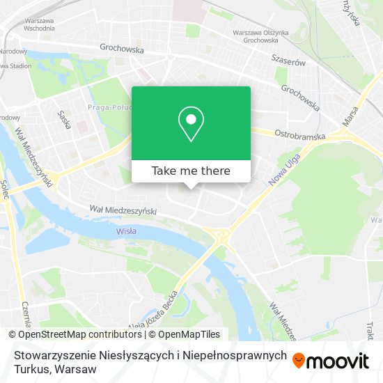 Stowarzyszenie Niesłyszących i Niepełnosprawnych Turkus map