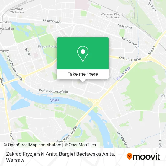 Zakład Fryzjerski Anita Bargieł Bęcławska Anita map