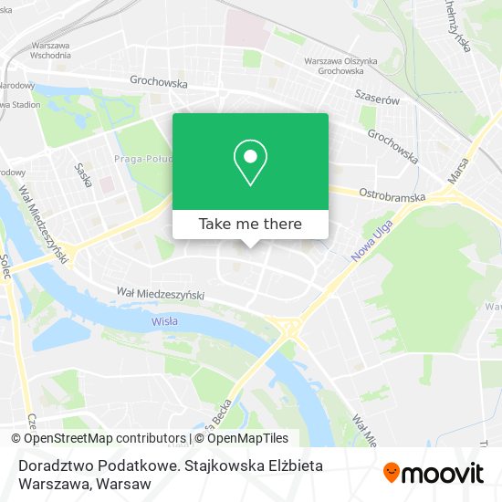 Карта Doradztwo Podatkowe. Stajkowska Elżbieta Warszawa