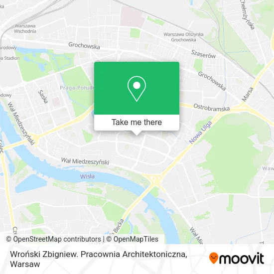 Wroński Zbigniew. Pracownia Architektoniczna map