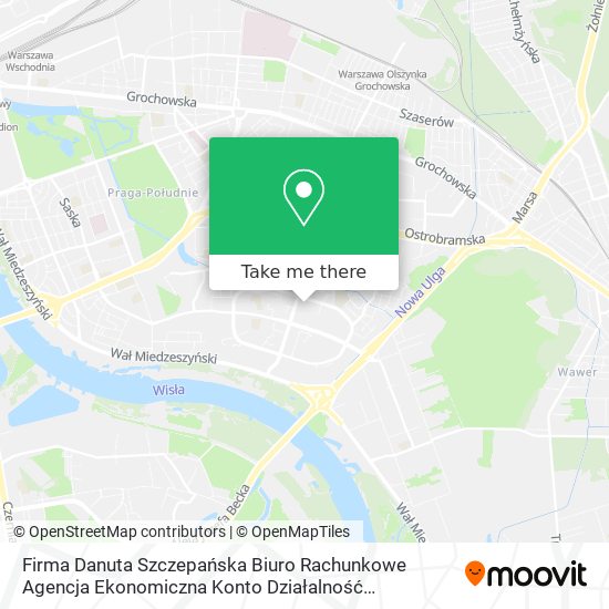 Firma Danuta Szczepańska Biuro Rachunkowe Agencja Ekonomiczna Konto Działalność Gospodarcza map