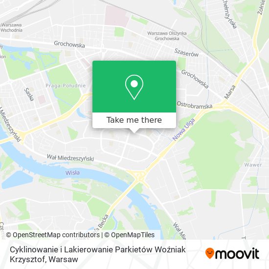 Cyklinowanie i Lakierowanie Parkietów Woźniak Krzysztof map