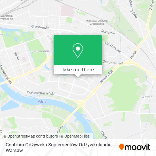 Карта Centrum Odżywek i Suplementów Odżywkolandia