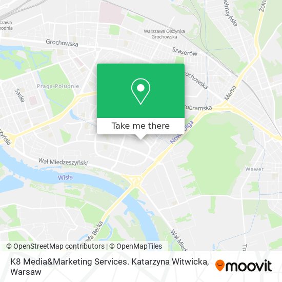 K8 Media&Marketing Services. Katarzyna Witwicka map