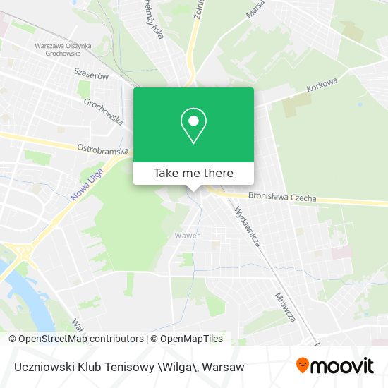 Uczniowski Klub Tenisowy \Wilga\ map