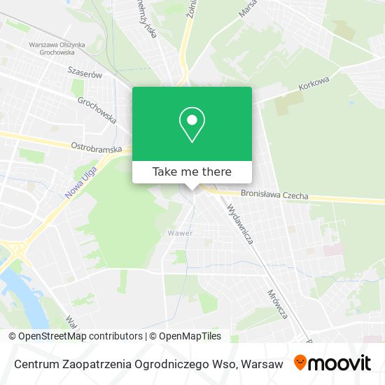 Centrum Zaopatrzenia Ogrodniczego Wso map