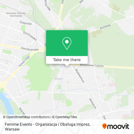 Femme Events - Organizacja i Obsługa Imprez map