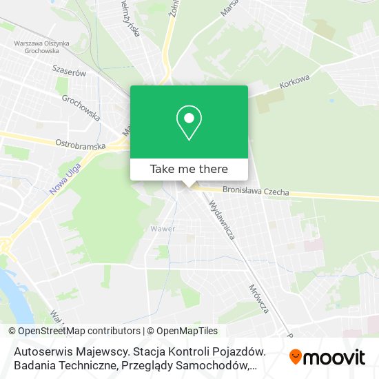 Autoserwis Majewscy. Stacja Kontroli Pojazdów. Badania Techniczne, Przeglądy Samochodów map