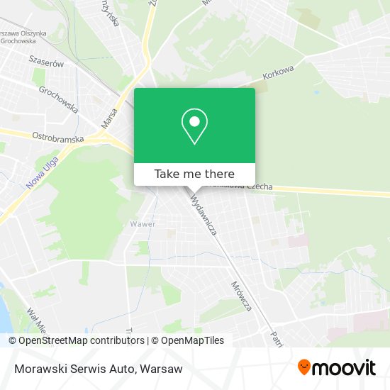 Morawski Serwis Auto map