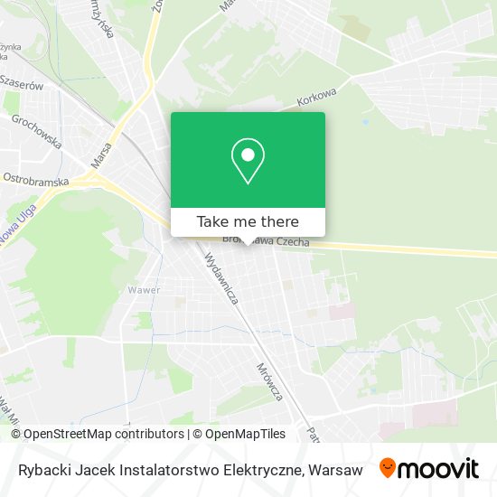 Карта Rybacki Jacek Instalatorstwo Elektryczne