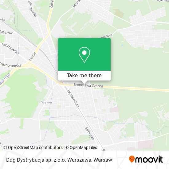 Ddg Dystrybucja sp. z o.o. Warszawa map