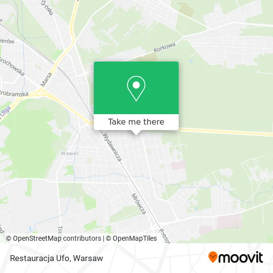 Карта Restauracja Ufo