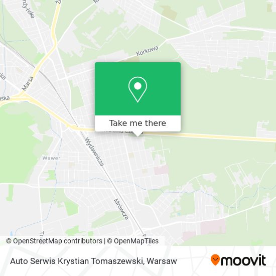 Карта Auto Serwis Krystian Tomaszewski