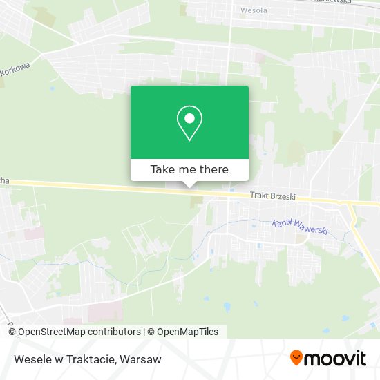 Wesele w Traktacie map