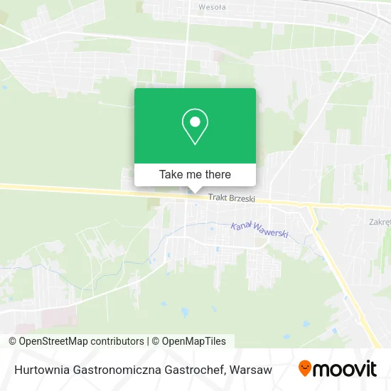 Hurtownia Gastronomiczna Gastrochef map