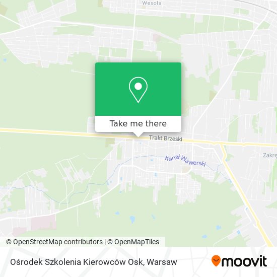 Ośrodek Szkolenia Kierowców Osk map