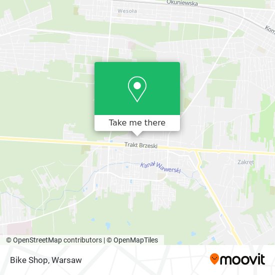 Bike Shop map