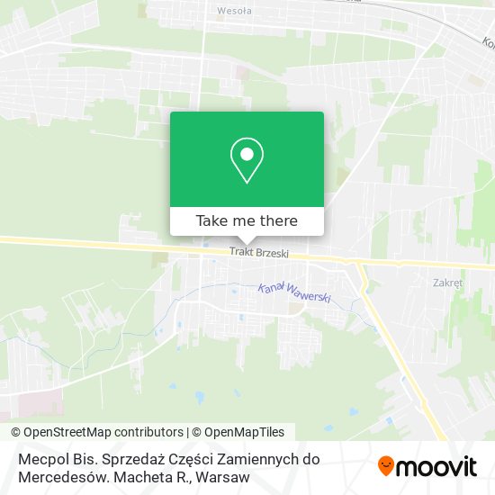 Mecpol Bis. Sprzedaż Części Zamiennych do Mercedesów. Macheta R. map