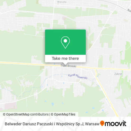 Карта Belweder Dariusz Paczuski i Wspólnicy Sp.J