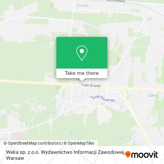 Weka sp. z o.o. Wydawnictwo Informacji Zawodowej map