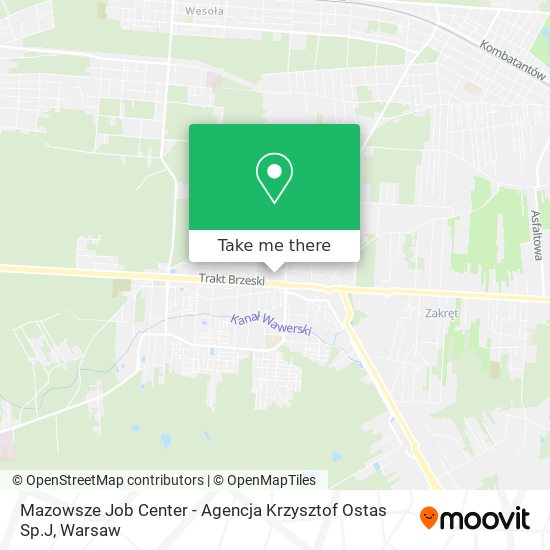 Mazowsze Job Center - Agencja Krzysztof Ostas Sp.J map