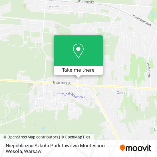 Niepubliczna Szkoła Podstawowa Montessori Wesoła map