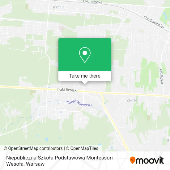Niepubliczna Szkoła Podstawowa Montessori Wesoła map