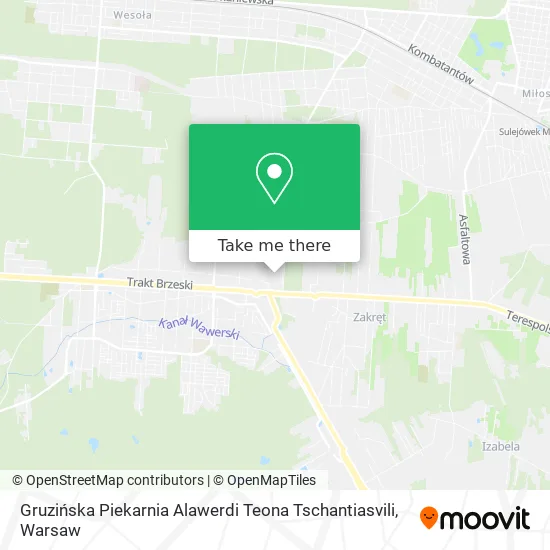 Gruzińska Piekarnia Alawerdi Teona Tschantiasvili map