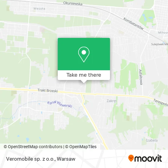 Veromobile sp. z o.o. map
