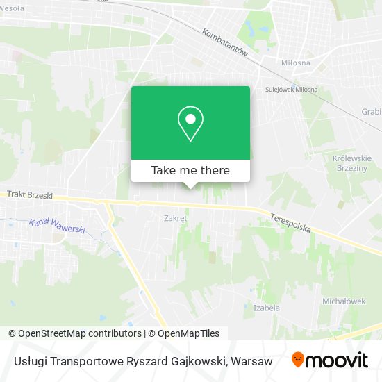 Usługi Transportowe Ryszard Gajkowski map