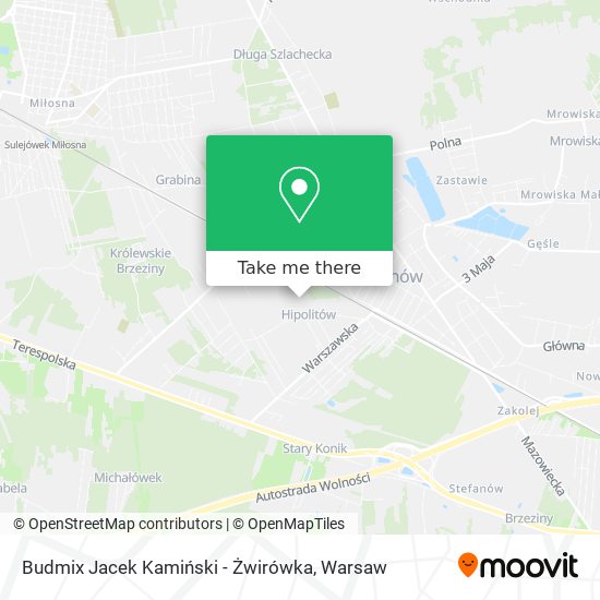 Budmix Jacek Kamiński - Żwirówka map