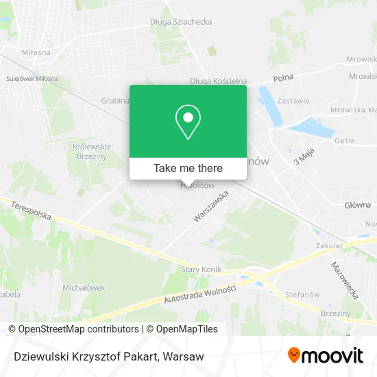 Dziewulski Krzysztof Pakart map