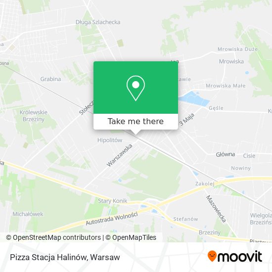 Pizza Stacja Halinów map