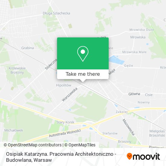 Osipiak Katarzyna. Pracownia Architektoniczno - Budowlana map