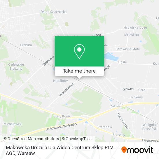 Makowska Urszula Ula Wideo Centrum Sklep RTV AGD map