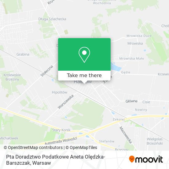 Pta Doradztwo Podatkowe Aneta Olędzka-Barszczak map