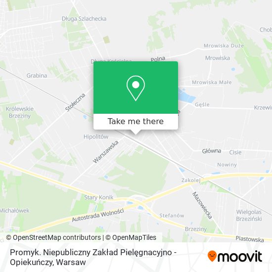 Promyk. Niepubliczny Zakład Pielęgnacyjno - Opiekuńczy map