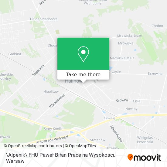 \Alpenik\ FHU Paweł Biłan Prace na Wysokości map