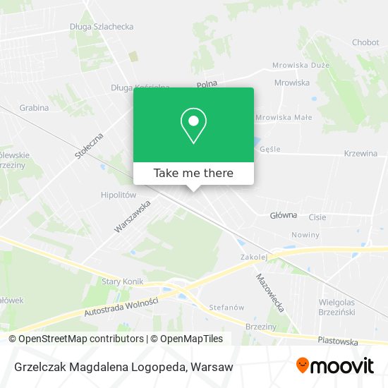 Grzelczak Magdalena Logopeda map