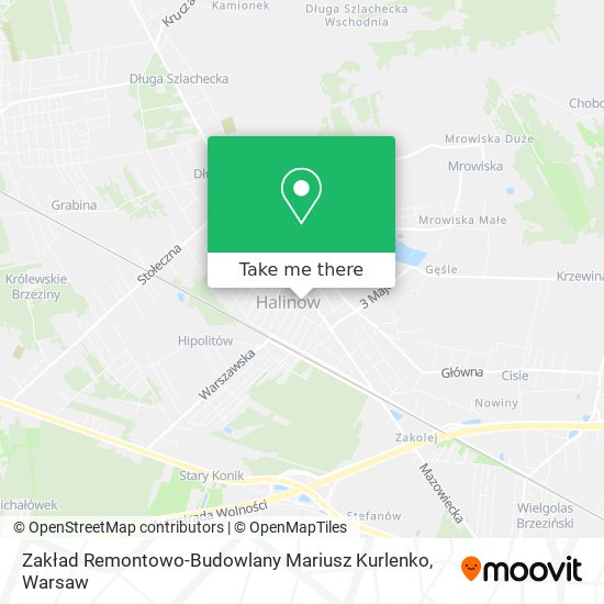 Zakład Remontowo-Budowlany Mariusz Kurlenko map